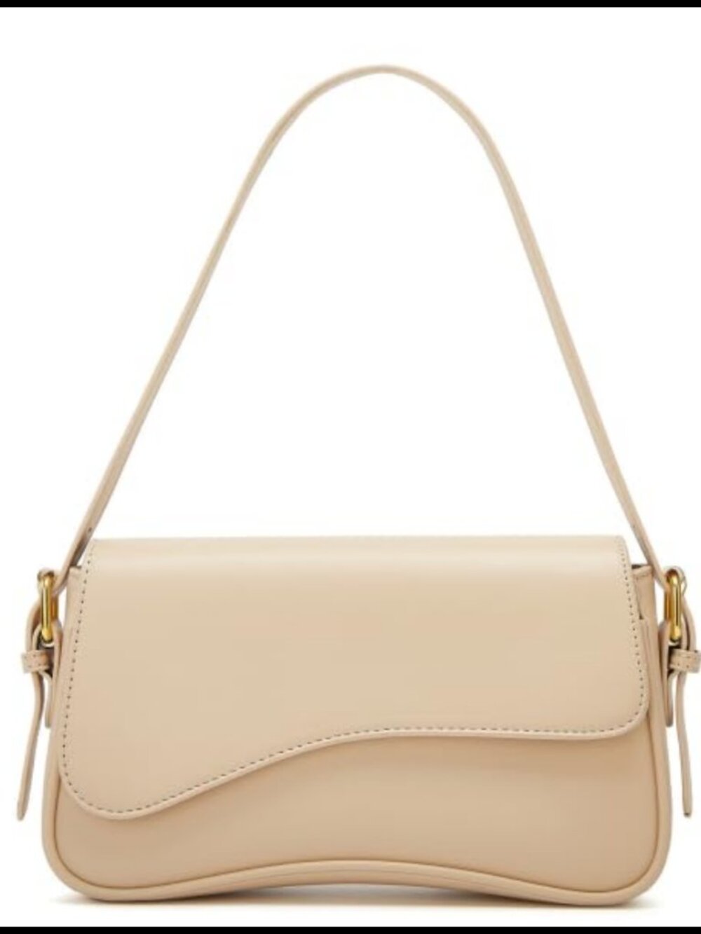 Amszke Y2K Crossbody Shoulder Bag PU Leather Women's Purse 2 Straps